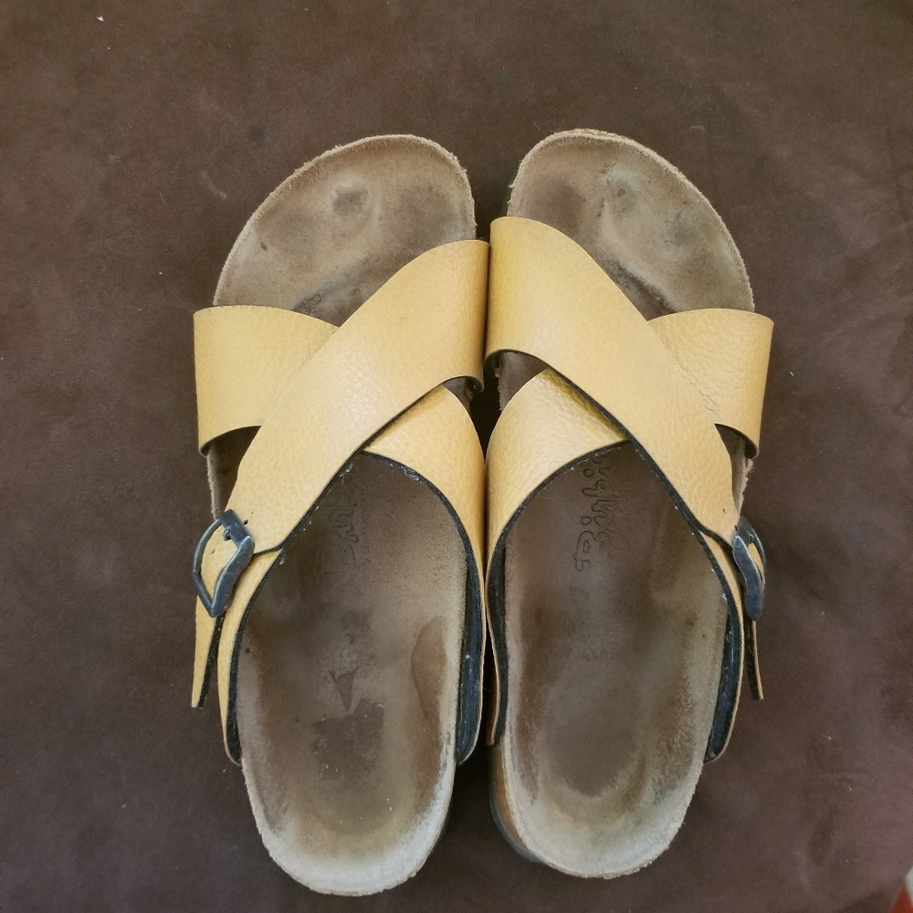 Yellow Birkenstocks Birki's Santosa  size 41